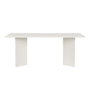 Hanah Home Linza Mesa de Comedor Blanco Madera